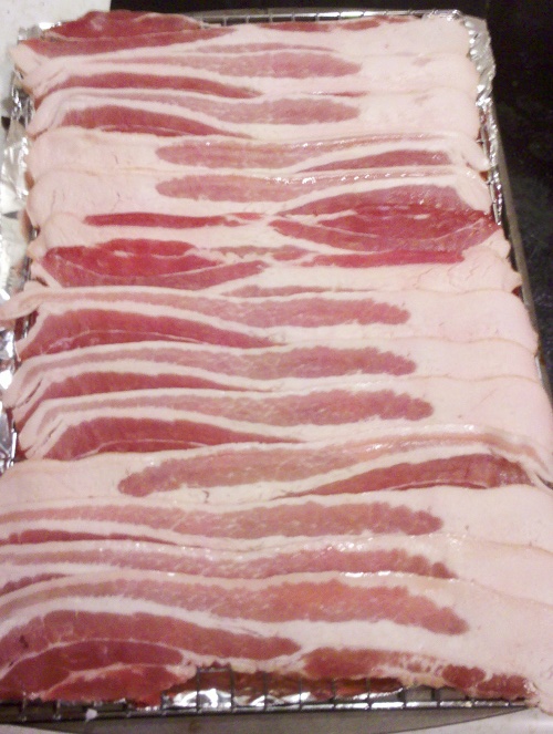 Bacon strips and bacon strips and bacon strips