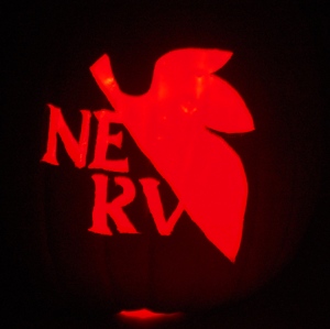 NERV logo pumpkin