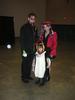 Gendo, Misato, and Pen-Pen cosplay