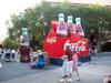 Giant coke bottles
