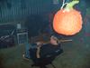 Chad takes another swing at the pinata.