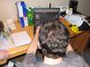 Dylan works on Chainsaw Buffet